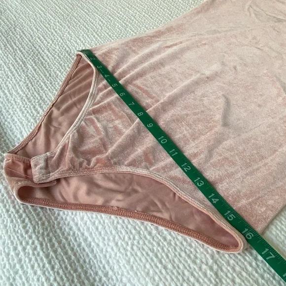 Crushed Velvet Bodysuit • Pink - Picture 8 of 10